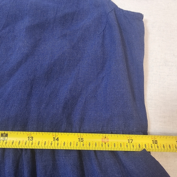 Pyne & Smith Sleeveless Linen  Button-Front Dress Size M - Picture 9 of 10